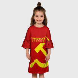 Детское платье 3D Гражданская оборона - фото 2