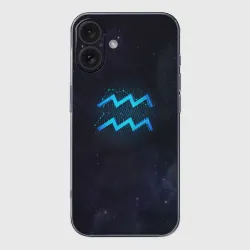 Чехол для iPhone 16 силиконовый с защитой камеры Водолей