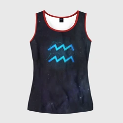 Женская майка 3D Водолей