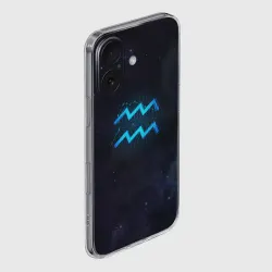 Чехол для iPhone 16 силиконовый с защитой камеры Водолей - фото 2