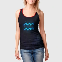 Женская майка 3D Водолей - фото 2