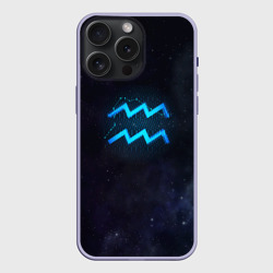 Чехол силиконовый для Apple iPhone 15 Pro Мax матовый Водолей