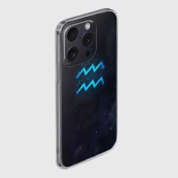 Чехол для iPhone 15 Pro Max силиконовый с защитой камеры Водолей - фото 2