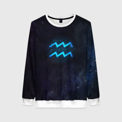 Женский свитшот 3D Водолей