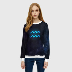 Женский свитшот 3D Водолей - фото 2