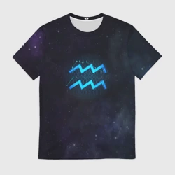 Мужская футболка 3D Водолей