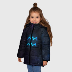Зимняя куртка для девочек 3D Водолей - фото 2