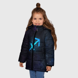 Зимняя куртка для девочек 3D Стрелец - фото 2