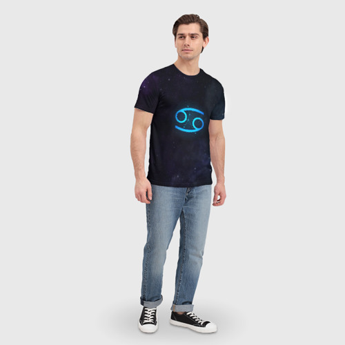 Мужская футболка 3D Рак, цвет 3D печать - фото 5