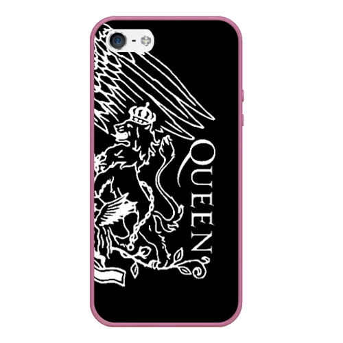 Чехол для iPhone 5/5S матовый Queen, цвет розовый