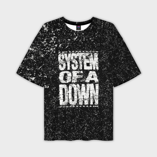 Мужская футболка оверсайз с принтом System of a Down, вид спереди №1