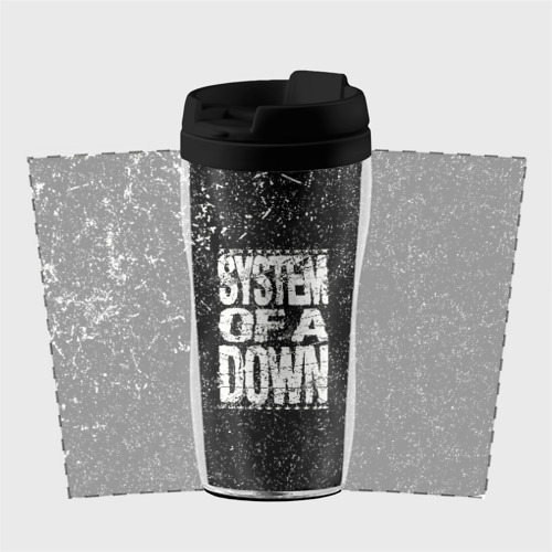 Термокружка-непроливайка System of a Down, цвет черный - фото 2