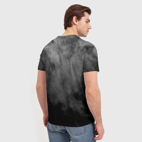 Мужская футболка 3D с принтом ГРАЖДАНСКАЯ ОБОРОНА, вид сзади #2