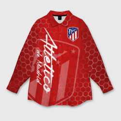 Мужская рубашка oversize 3D Атлетико Мадрид