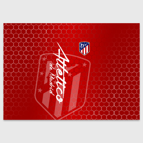 Поздравительная открытка Атлетико Мадрид, цвет белый