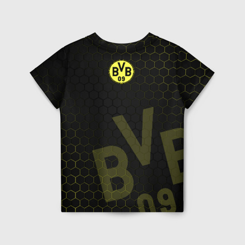 Детская футболка 3D с принтом Боруссия Дортмунд, вид сзади #1