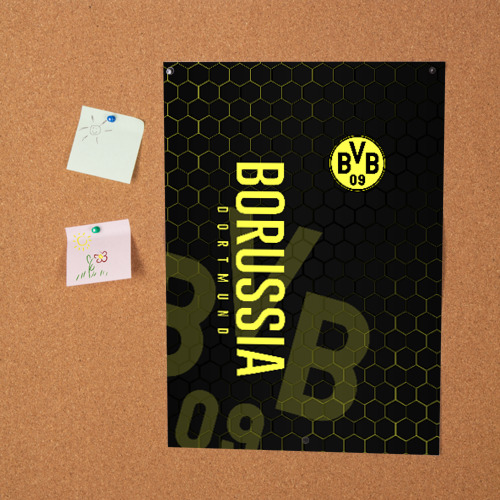 Постер Боруссия Дортмунд honeycomb - фото 2