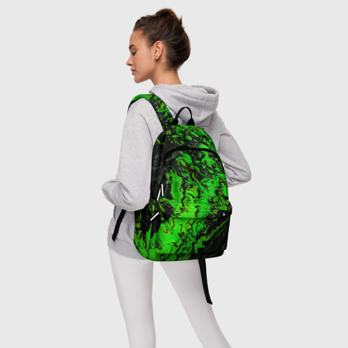 Рюкзак 3D Тёмные зеленые краски - фото 5