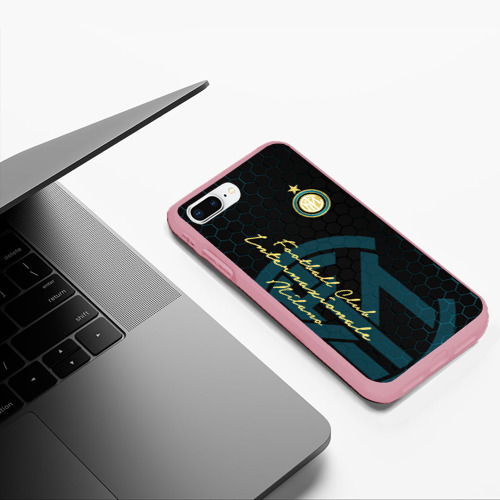 Чехол для iPhone 7Plus/8 Plus матовый Интер, цвет баблгам - фото 5