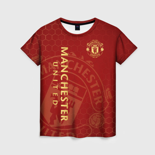 Женская футболка 3D Манчестер Юнайтед, цвет 3D печать