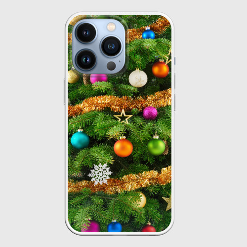 Чехол для iPhone 13 Pro Живая новогодняя ёлка