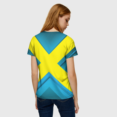Женская футболка 3D с принтом Икс для косплея, вид сзади #2