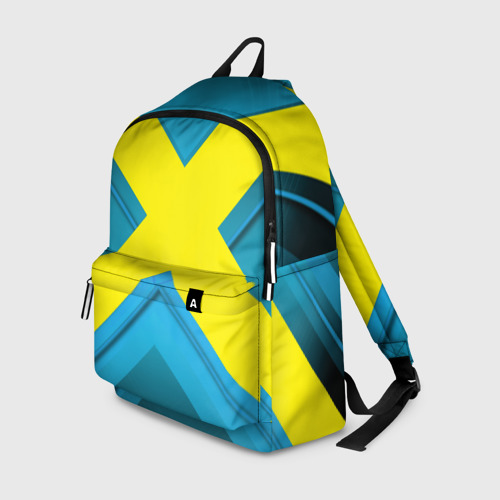 Рюкзак 3D с принтом Икс для косплея, вид спереди #2