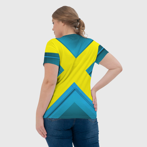 Женская футболка 3D с принтом Икс для косплея, вид сзади #2