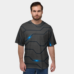 Мужская футболка oversize 3D Led подсветка - фото 2