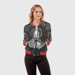 Женский бомбер 3D А.С.Пушкин - фото 2