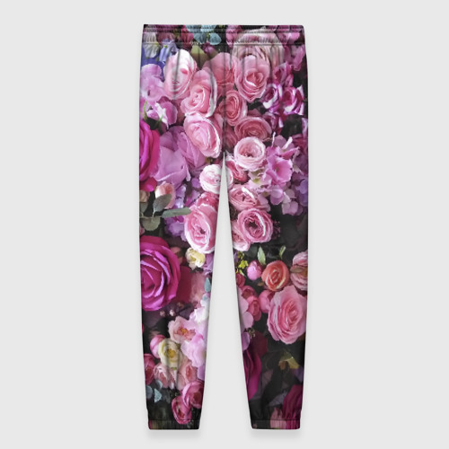 Женские брюки 3D Цветы, цвет 3D печать - фото 2