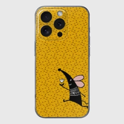 Чехол для iPhone 16 Pro Max силиконовый с защитой камеры Крыса