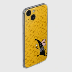 Чехол для iPhone 15 силиконовый с защитой камеры Крыса - фото 2