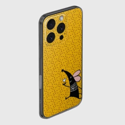 Чехол для iPhone 16 Pro силиконовый с защитой камеры Крыса - фото 2