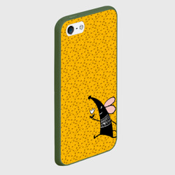 Чехол для iPhone 5/5S матовый Крыса - фото 2