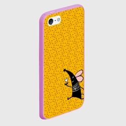Чехол для iPhone 5/5S матовый Крыса - фото 2