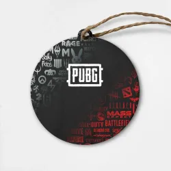 Деревянная игрушка круг PUBG