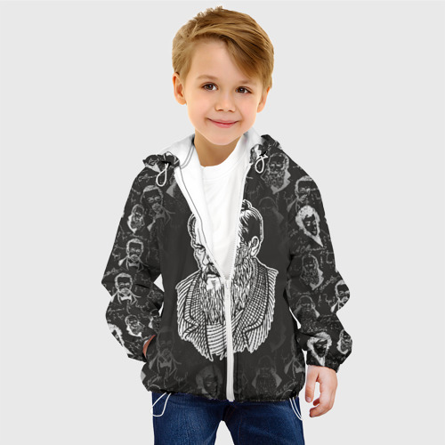 Детская куртка 3D Достоевский Фёдор Михайлович, цвет белый - фото 3