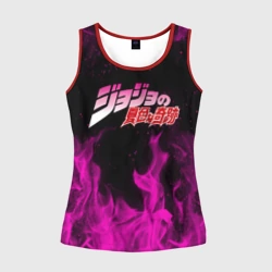 Женская майка 3D Neon flames