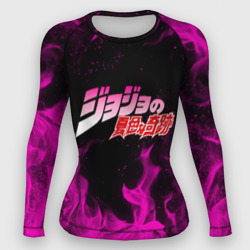 Женский рашгард 3D Neon flames