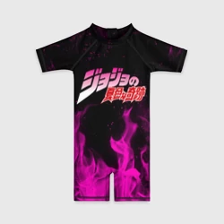 Детский купальный костюм 3D Neon flames