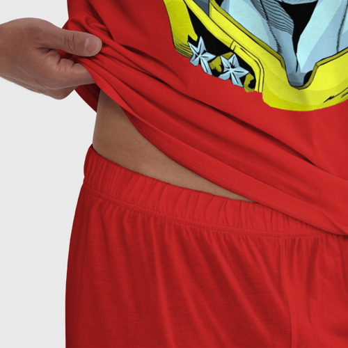 Мужская пижама хлопок , цвет красный - фото 6