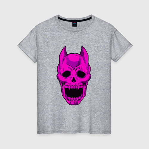 Женская футболка хлопок JoJo`s Bizarre Adventure Killer Queen королева убийца, цвет меланж