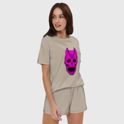 Женская пижама с шортиками хлопок JoJo`s Bizarre Adventure Killer Queen королева убийца - фото 2