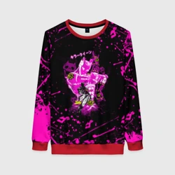 Женский свитшот 3D Killer Queen розовые кляксы