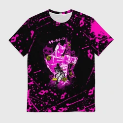 Мужская футболка 3D Killer Queen розовые кляксы