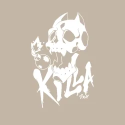 Мужской свитшот хлопок Killer Queen белый ситкер - фото 2