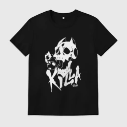 Мужская футболка хлопок Killer Queen белый ситкер