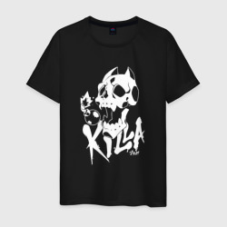 Мужская футболка хлопок Killer Queen белый ситкер