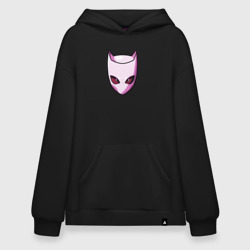 Худи SuperOversize хлопок Killer Queen розовая кошка